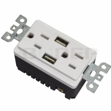 Receptáculo de enchufes eléctricos GFCI socket económico con puerto usb